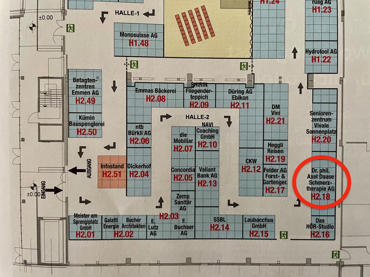 Hallenplan